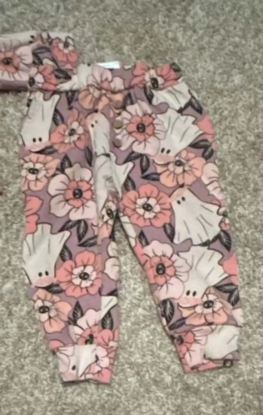 Jessica Simpson Outfit Set Size 12M Pink Ghost Floral